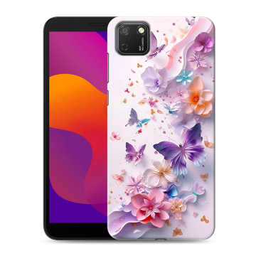 Силиконовый чехол на Huawei Honor 9S с принтом цветы бабочки Силиконовый чехол на Huawei Honor 9S с принтом цветы бабочки