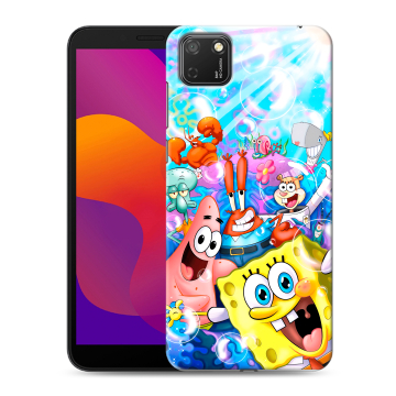 Силиконовый чехол на Huawei Honor 9S с принтом спанчбоб спанч боб Силиконовый чехол на Huawei Honor 9S с принтом спанчбоб спанч боб