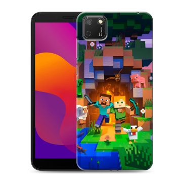 Силиконовый чехол на Huawei Honor 9S с принтом Майнкрафт Minecraft Силиконовый чехол на Huawei Honor 9S с принтом Майнкрафт Minecraft