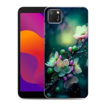 Силиконовый чехол на Huawei Honor 9S с принтом Цветы и мрамор Силиконовый чехол на Huawei Honor 9S с принтом Цветы и мрамор