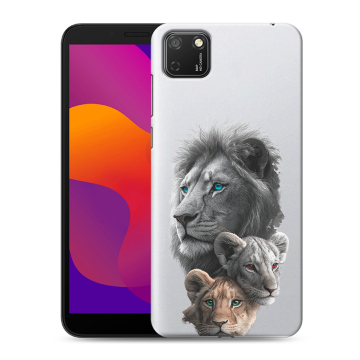 Силиконовый чехол на Huawei Honor 9S с принтом Львы