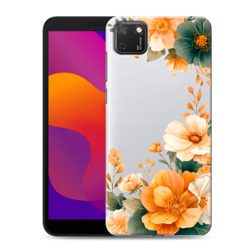 Силиконовый чехол на Huawei Honor 9S с принтом Цветы принт