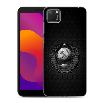 Силиконовый чехол на Huawei Honor 9S с принтом Герб Флаг СССР Силиконовый чехол на Huawei Honor 9S с принтом Герб Флаг СССР