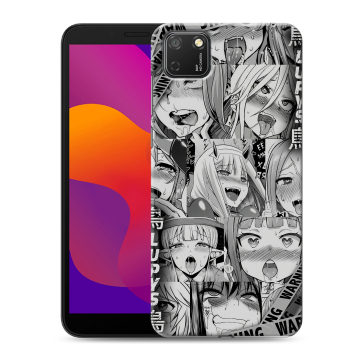 Силиконовый чехол на Huawei Honor 9S с принтом Ahegao Ахегао Аниме