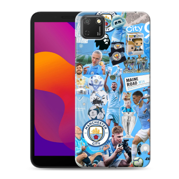 Силиконовый чехол на Huawei Honor 9S с принтом Man City Манчестер Сити