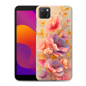 Силиконовый чехол на Huawei Honor 9S с принтом Цветы и бабочки
