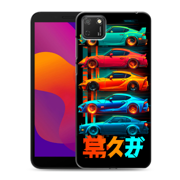 Силиконовый чехол на Huawei Honor 9S с принтом машины тачки