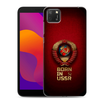 Силиконовый чехол на Huawei Honor 9S с принтом Флаг Герб СССР