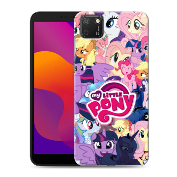 Силиконовый чехол на Huawei Honor 9S с принтом My little pony Дружба чудо