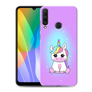 Силиконовый чехол на Huawei Y6p с принтом Единорог Силиконовый чехол на Huawei Y6p с принтом Единорог