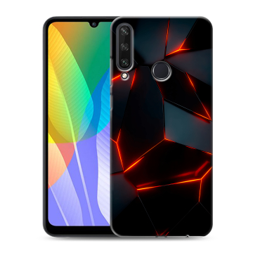 Силиконовый чехол на Huawei Y6p с принтом Яркие абстракции