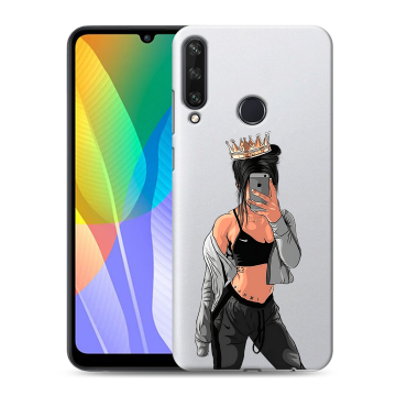 Силиконовый чехол на Huawei Y6p с принтом Женские принты