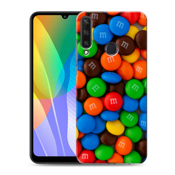 Силиконовый чехол на Huawei Y6p с принтом Конфеты