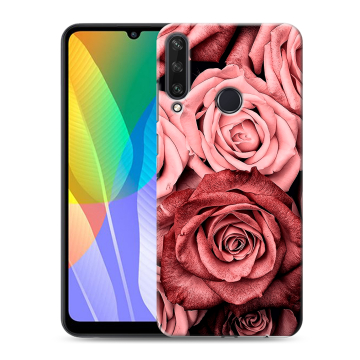Силиконовый чехол на Huawei Y6p с принтом Цветы розы Силиконовый чехол на Huawei Y6p с принтом Цветы розы