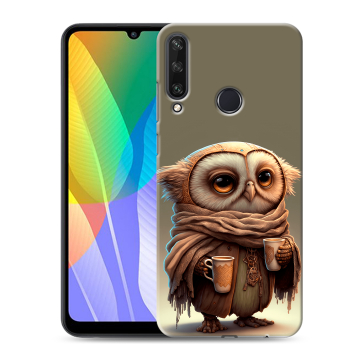 Силиконовый чехол на Huawei Y6p с принтом Сова Силиконовый чехол на Huawei Y6p с принтом Сова