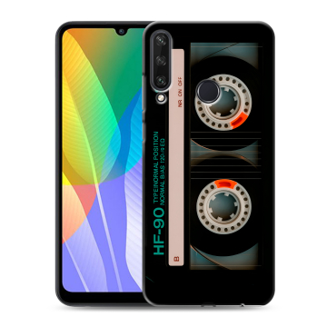 Силиконовый чехол на Huawei Y6p с принтом Кассета