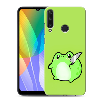 Силиконовый чехол на Huawei Y6p с принтом Лягушенок