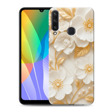 Силиконовый чехол на Huawei Y6p с принтом Цветы