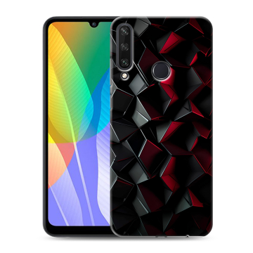 Силиконовый чехол на Huawei Y6p с принтом Абстракция