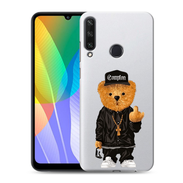 Силиконовый чехол на Huawei Y6p с принтом Мишка