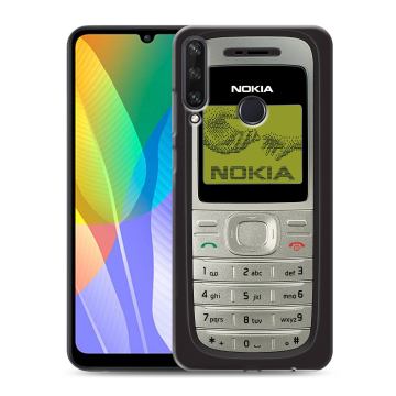 Силиконовый чехол на Huawei Y6p с принтом Ретро Нокия Силиконовый чехол на Huawei Y6p с принтом Ретро Нокия