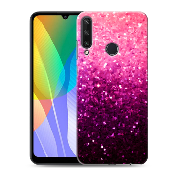 Силиконовый чехол на Huawei Y6p с принтом Блестки