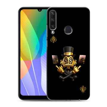 Силиконовый чехол на Huawei Y6p с принтом Золотой скрудж макдак Силиконовый чехол на Huawei Y6p с принтом Золотой скрудж макдак