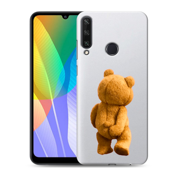 Силиконовый чехол на Huawei Y6p с принтом Медведь