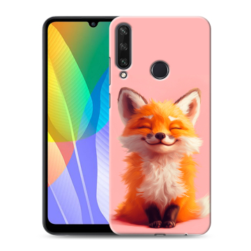 Силиконовый чехол на Huawei Y6p с принтом милая лиса