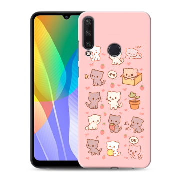 Силиконовый чехол на Huawei Y6p с принтом Hello Kitty Хелоу Кити