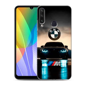 Силиконовый чехол на Huawei Y6p с принтом БМВ BMW