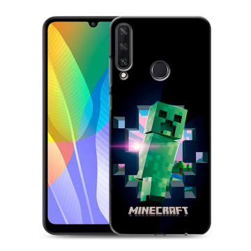 Силиконовый чехол на Huawei Y6p с принтом Майнкрафт Minecraft