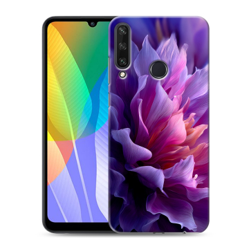 Силиконовый чехол на Huawei Y6p с принтом женский цветы
