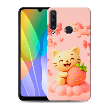 Силиконовый чехол на Huawei Y6p с принтом для девочек