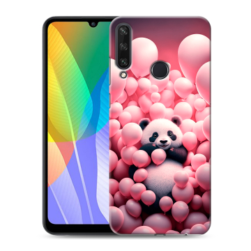 Силиконовый чехол на Huawei Y6p с принтом Панда