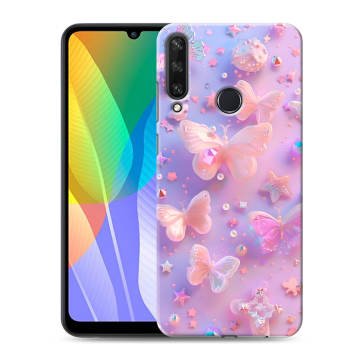Силиконовый чехол на Huawei Y6p с принтом Бабочки Силиконовый чехол на Huawei Y6p с принтом Бабочки