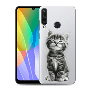 Силиконовый чехол на Huawei Y6p с принтом Котенок