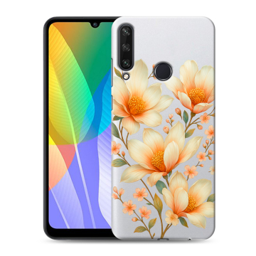 Силиконовый чехол на Huawei Y6p с принтом Цветы Силиконовый чехол на Huawei Y6p с принтом Цветы