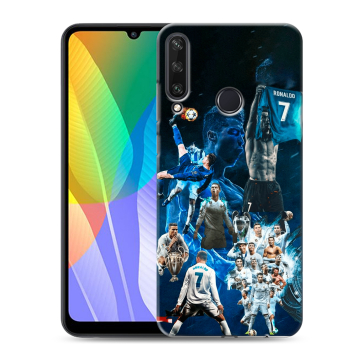 Силиконовый чехол на Huawei Y6p с принтом Реал Роналдо