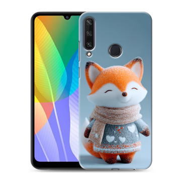 Силиконовый чехол на Huawei Y6p с принтом Лиса Силиконовый чехол на Huawei Y6p с принтом Лиса