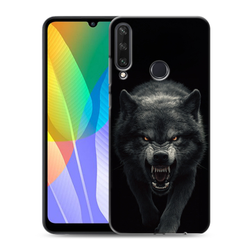 Силиконовый чехол на Huawei Y6p с принтом Волк