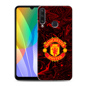 Силиконовый чехол на Huawei Y6p с принтом Manchester United