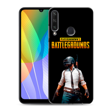 Силиконовый чехол на Huawei Y6p с принтом PUGB ПАГБ