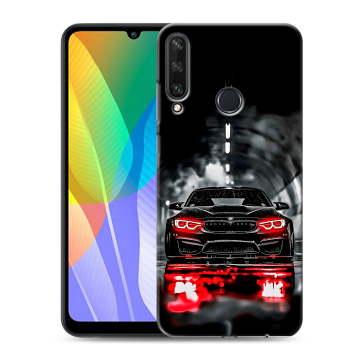Силиконовый чехол на Huawei Y6p с принтом BMW БМВ