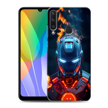 Силиконовый чехол на Huawei Y6p с принтом IronMan Железный человек