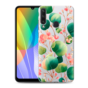 Силиконовый чехол на Huawei Y6p с принтом женский