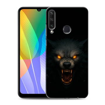 Силиконовый чехол на Huawei Y6p с принтом Волк