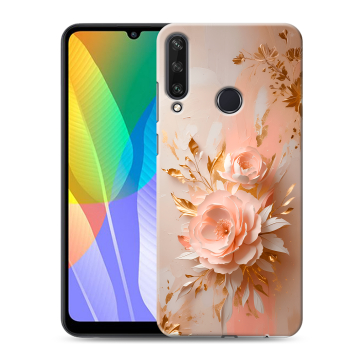 Силиконовый чехол на Huawei Y6p с принтом женский