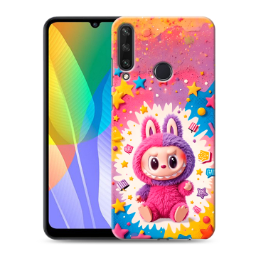 Силиконовый чехол на Huawei Y6p с принтом Labubu Лабубу