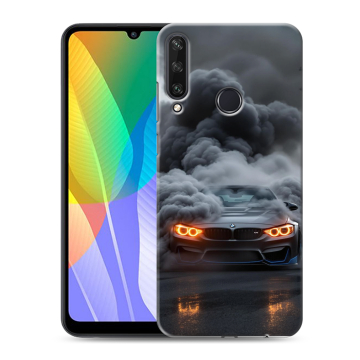 Силиконовый чехол на Huawei Y6p с принтом BMW БМВ